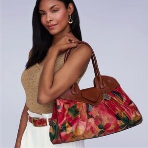 Patricia Nash Lione Large Satchel - Heritage Multi Print Women’s Purse Bag